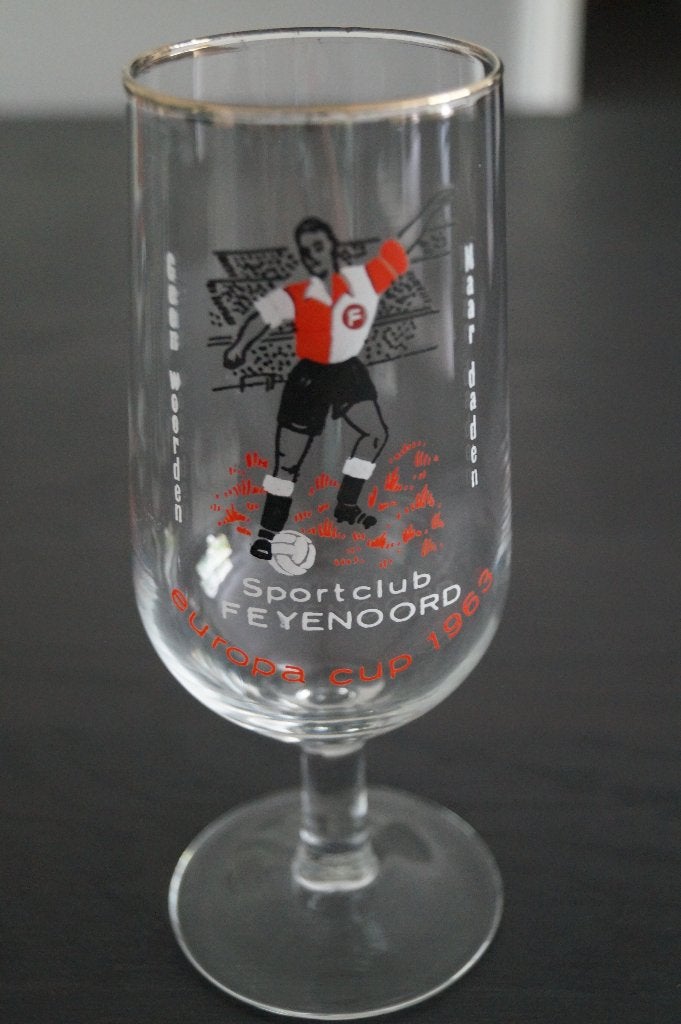 Bierglas Sportclub Feyenoord, Verzamelen, Glas en Borrelglaasjes, Ophalen, Zo goed als nieuw, Bierglas