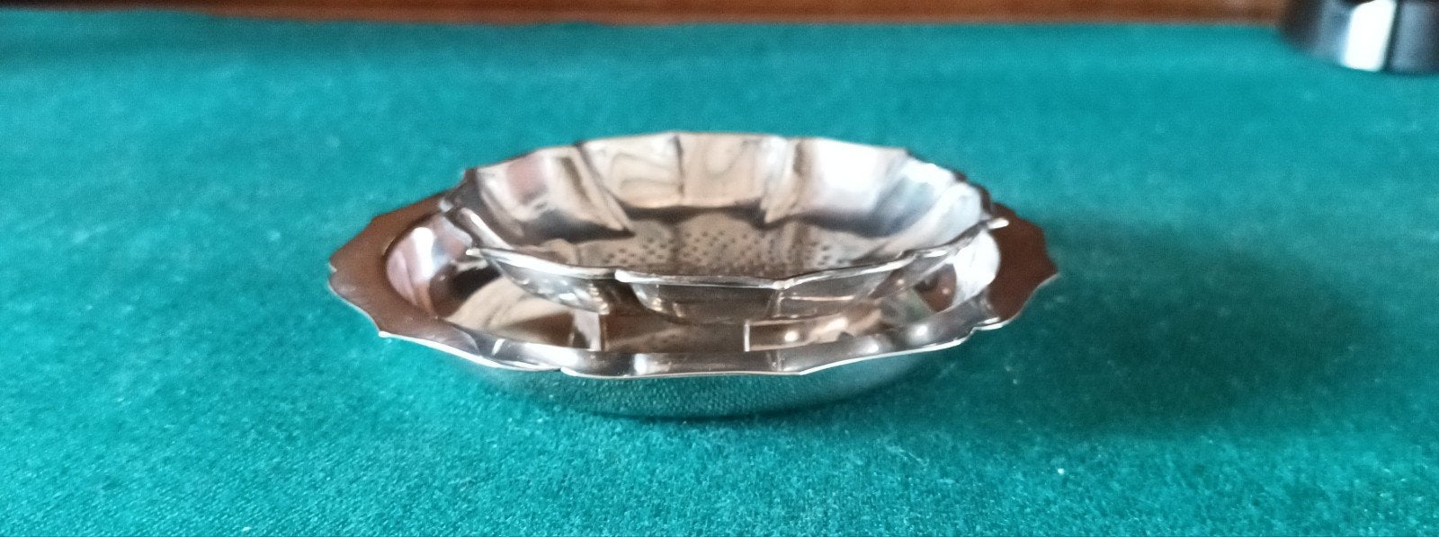 Antiek Gero Zilmeta theezeefje met druipbakje, Antiek en Kunst, Ophalen of Verzenden
