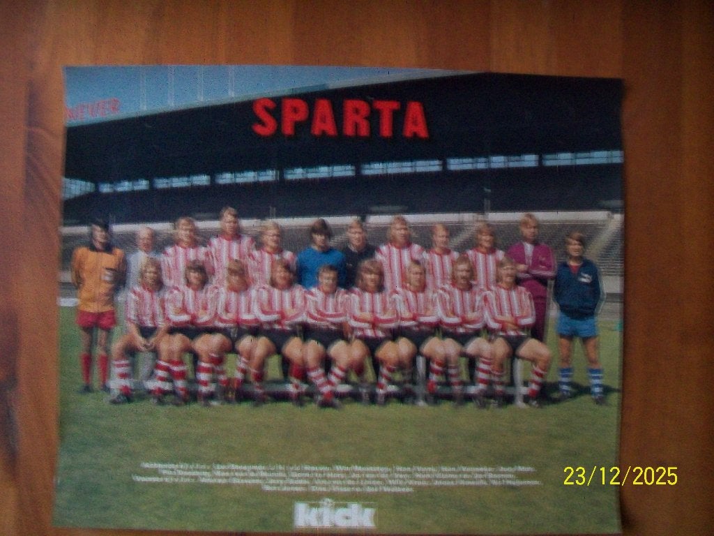 Kick poster Sparta seizoen 1973-1974, Verzamelen, Verzenden, Zo goed als nieuw, Sparta, Poster, Plaatje of Sticker