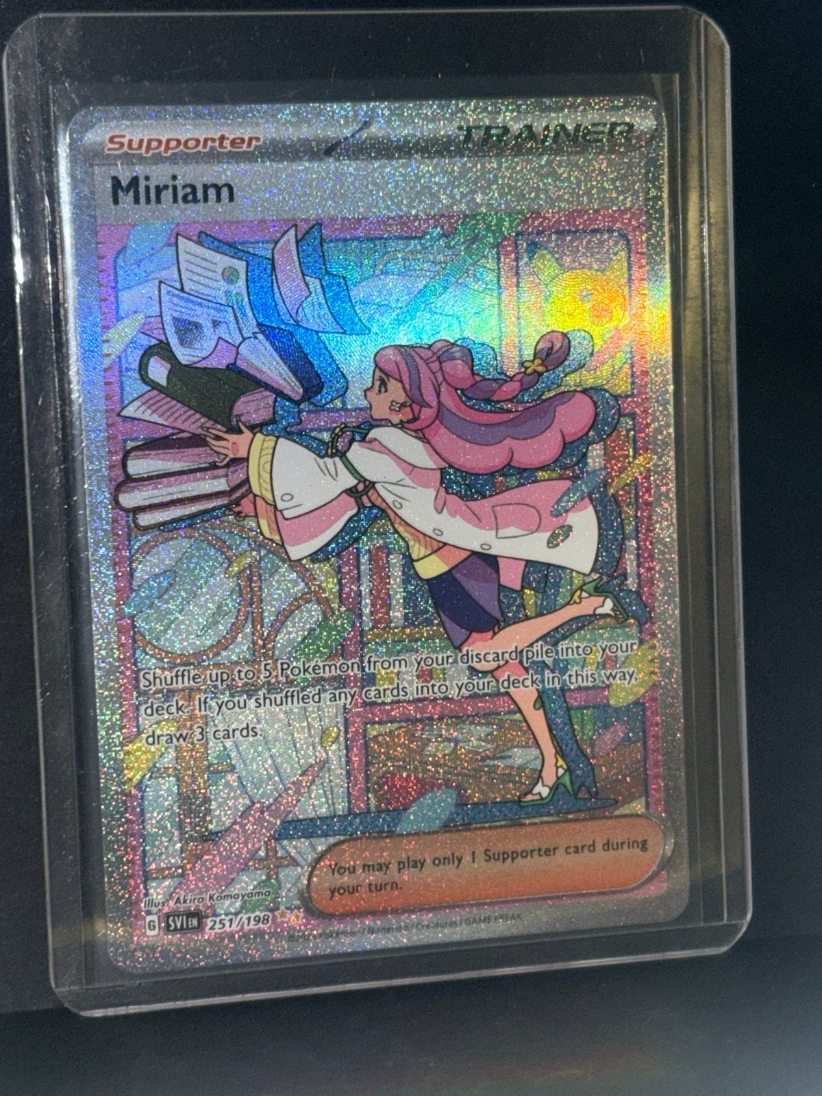 Miriam 251/198 Full Art Trainer, Hobby en Vrije tijd, Verzamelkaartspellen | Pokémon, Ophalen of Verzenden, Zo goed als nieuw