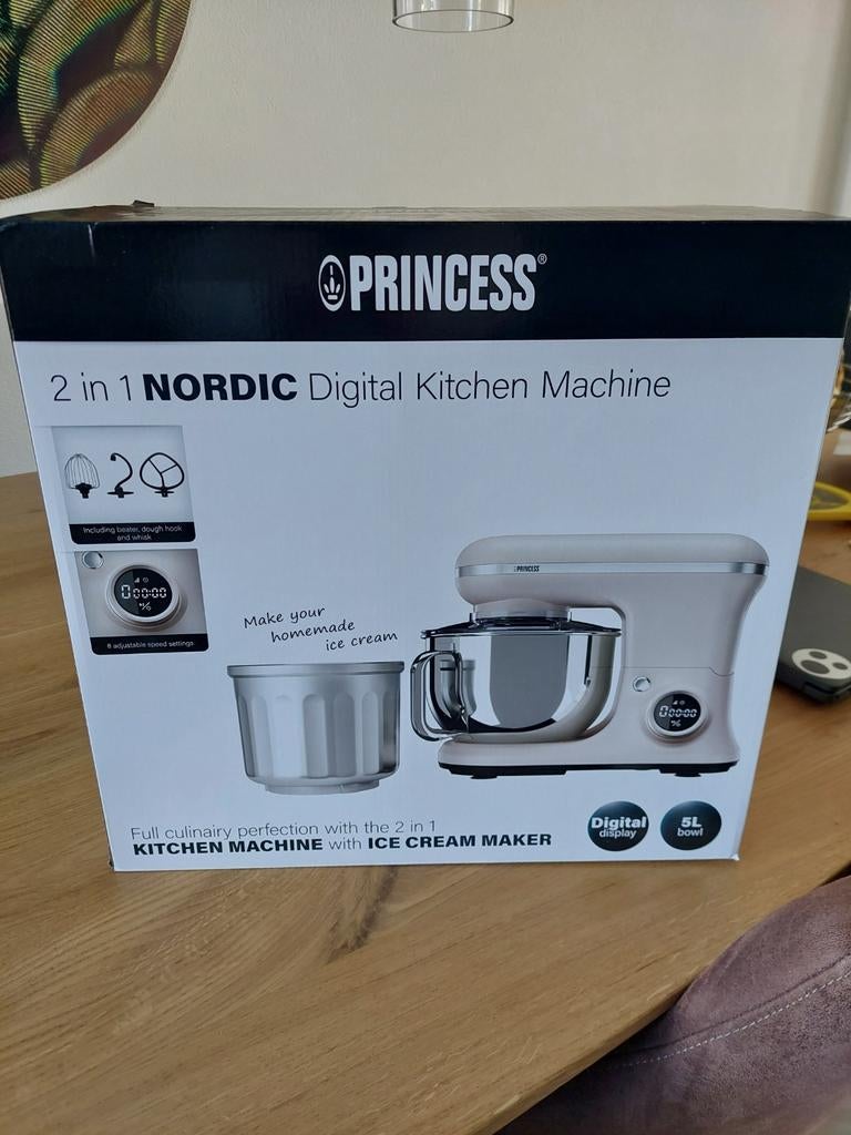 Princess 2-in-1 Keukenmachine & IJsmachine - Nieuw in Doos, Ophalen of Verzenden, Nieuw