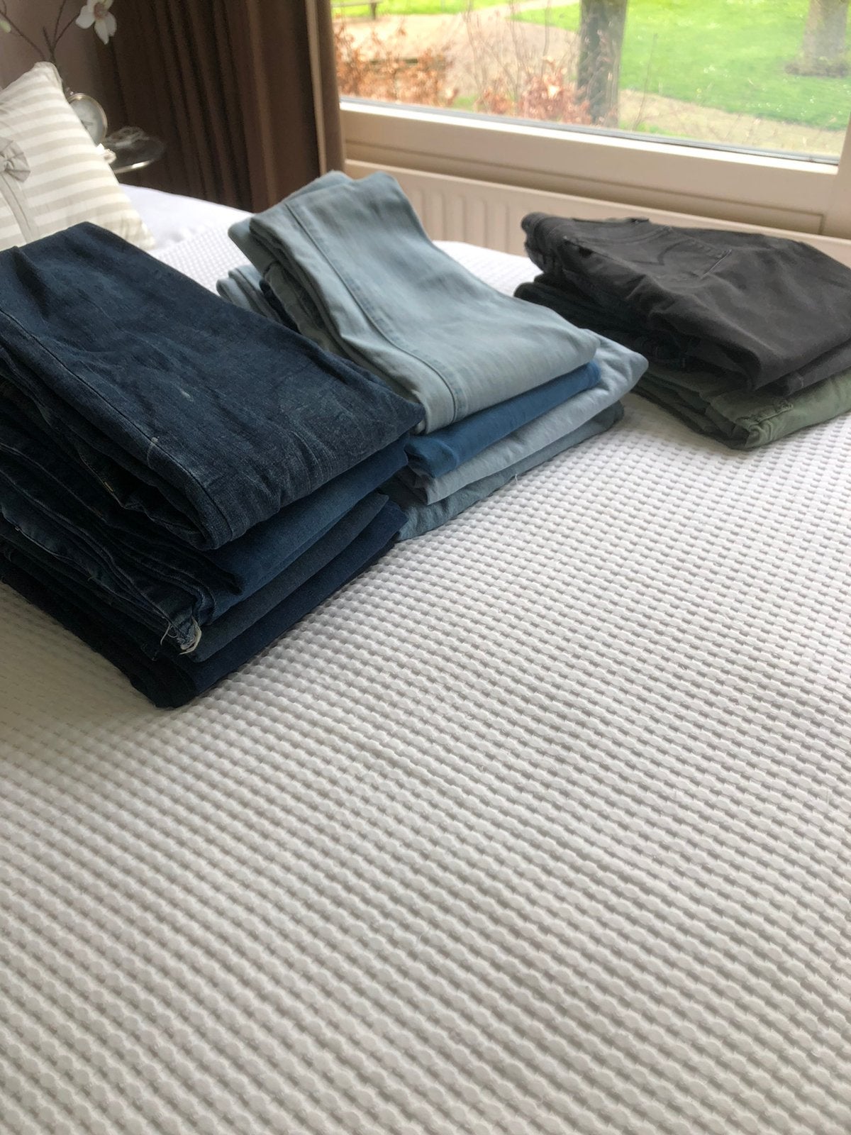 Partij van 13 merk spijkerbroeken mt 26, Ophalen, Zo goed als nieuw, Blauw, W27 (confectie 34) of kleiner