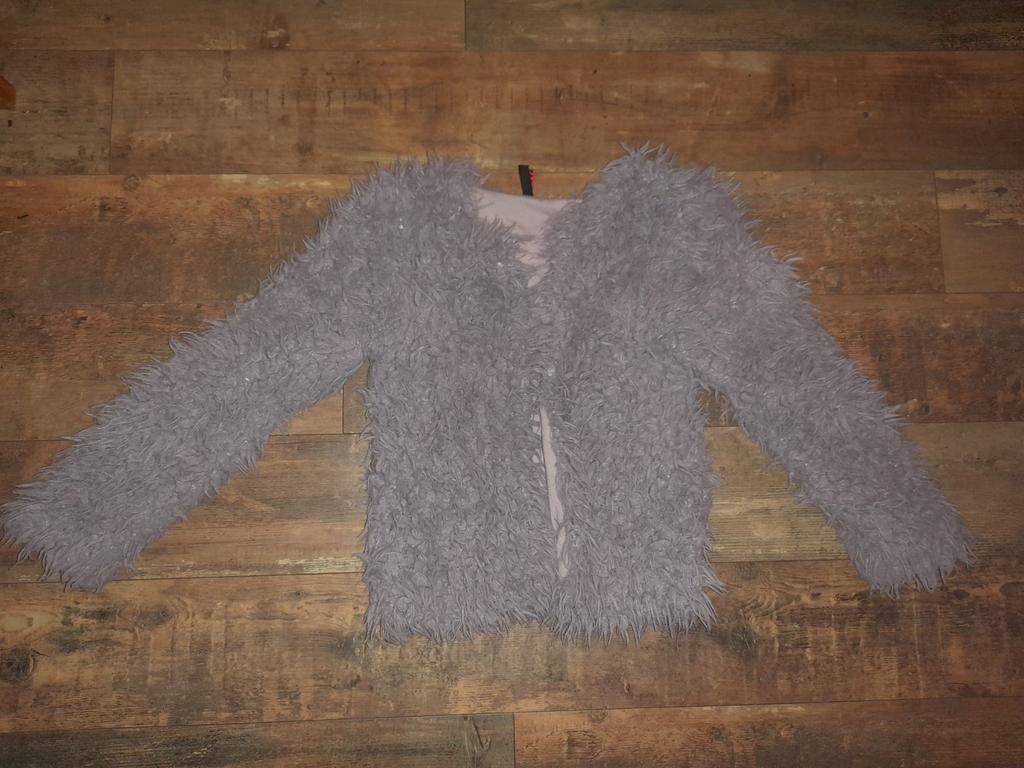 Bijna gratis fluffy paarse Coolcat Meisjes vest 140, Gebruikt, Meisje, Trui of Vest, Coolcat