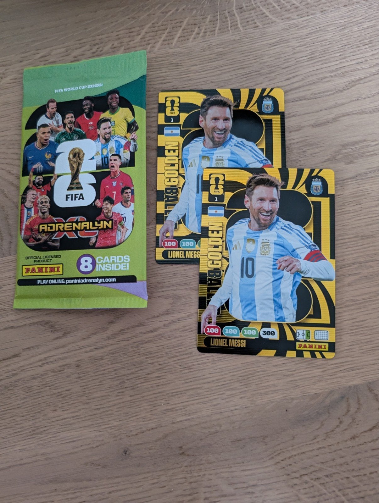 Golden baller 1 Messi panini world cup 2026 voetbalkaartjes, Ophalen of Verzenden, Zo goed als nieuw, Plaatje