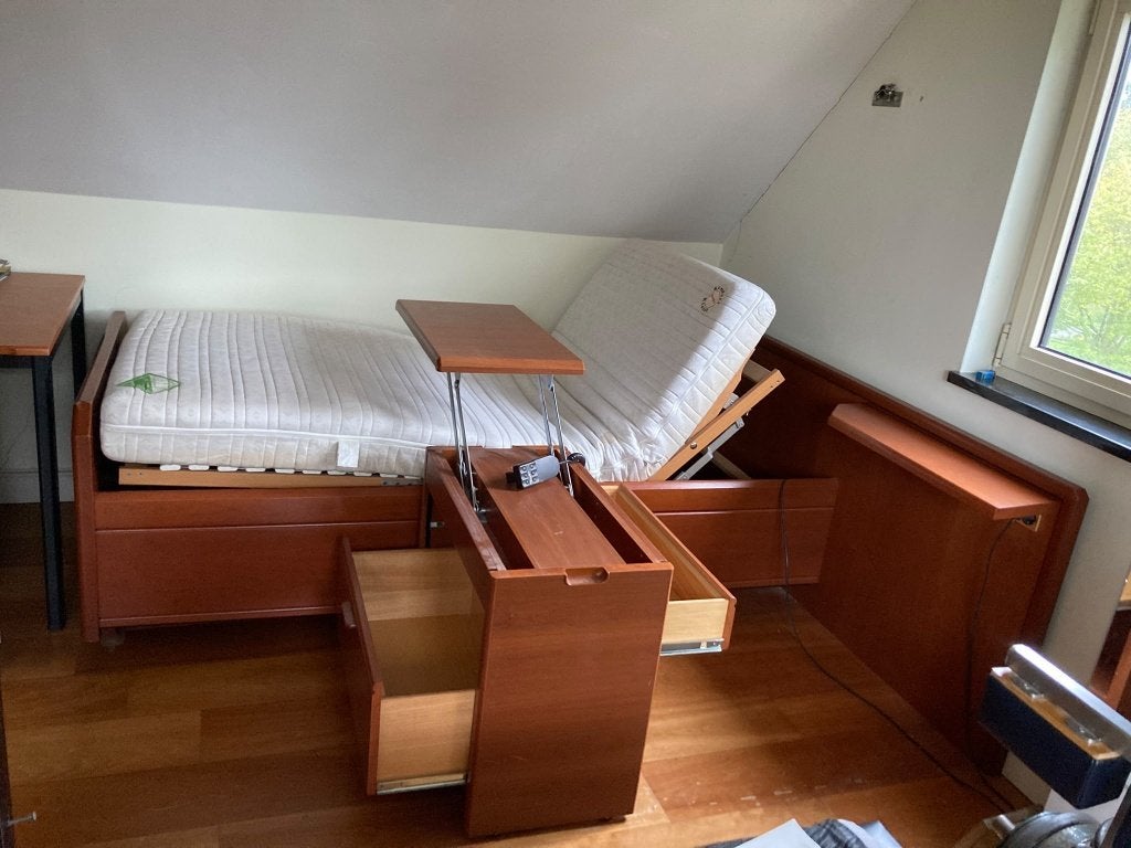 senoirenbed "de luxe", Ophalen, Verstelbaar, 90 cm, Eenpersoons