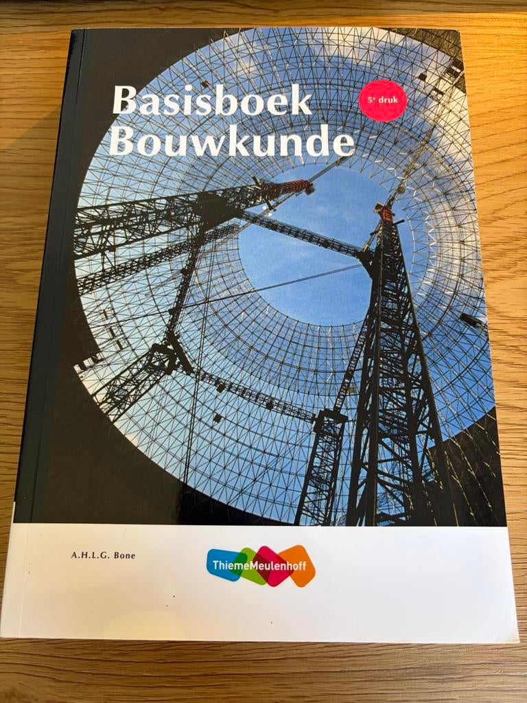 Basisboek Bouwkunde - 5e druk, Boeken, Ophalen of Verzenden, Beta, Zo goed als nieuw, HBO