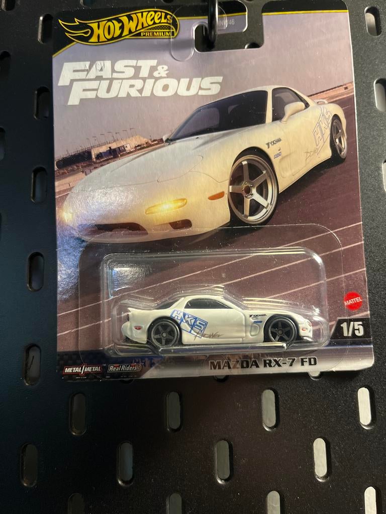 Hot Wheels Fast & Furious Mazda RX-7 FD Premium, Overige merken, 1:50 of kleiner, Auto, Nieuw