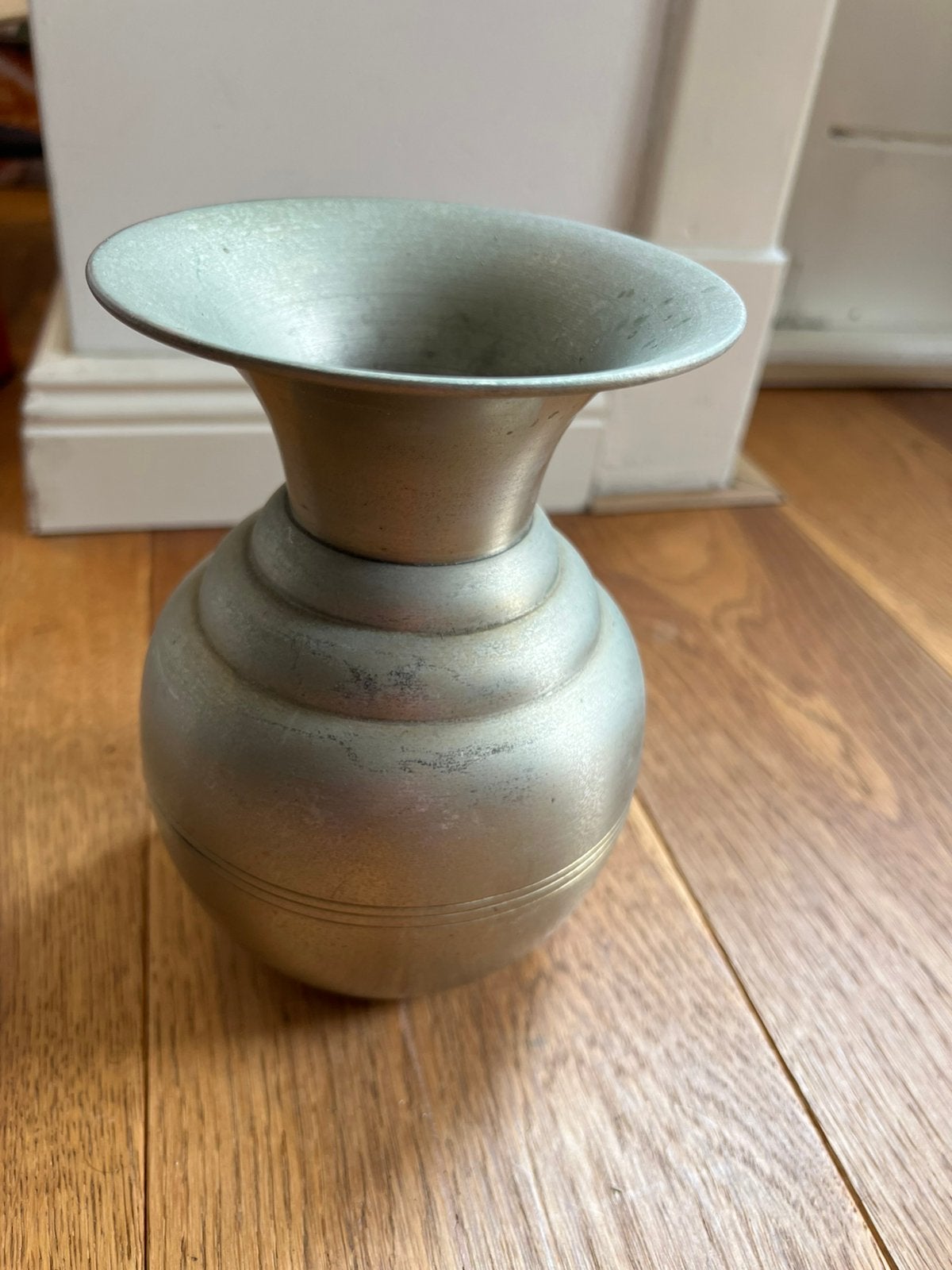 Vintage metalen vaas - Made in Holland, Antiek en Kunst, Ophalen of Verzenden