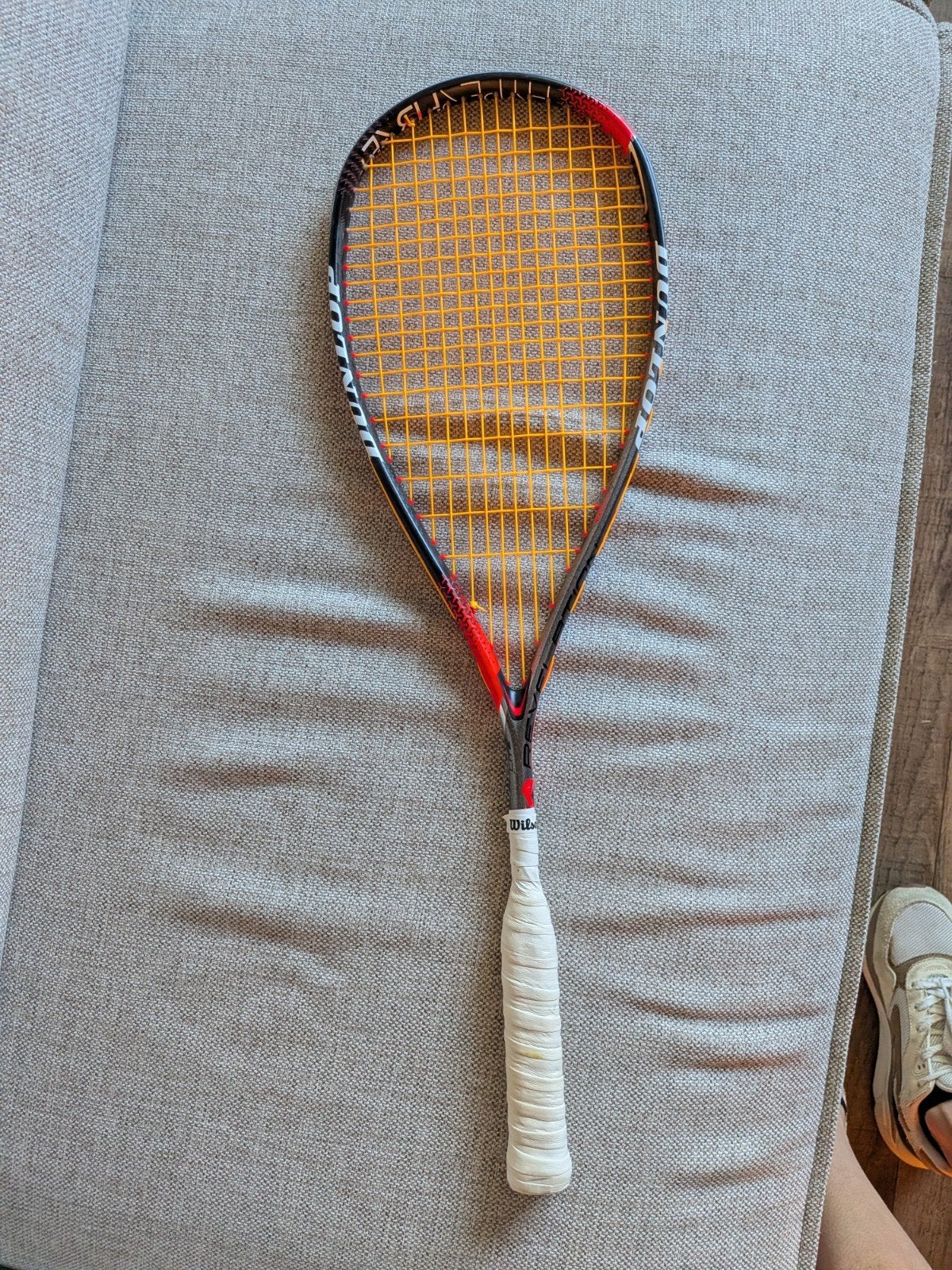 squash racket Dunlop, Sport en Fitness, Squash, Ophalen, Zo goed als nieuw, Racket