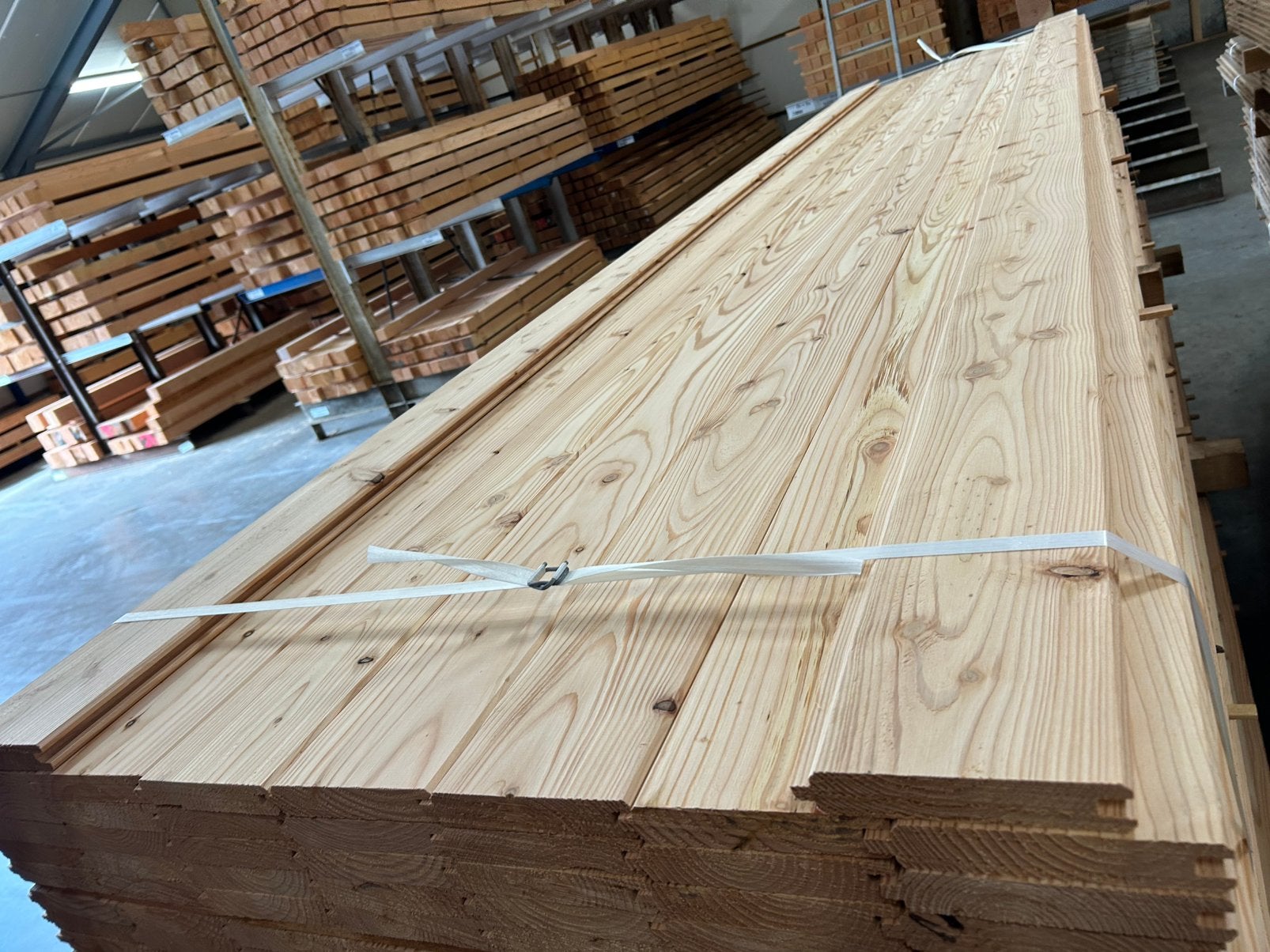 Douglas Lariks blokhutprofiel 26x135mm wb blokhut planken, Ophalen, Nieuw, 250 cm of meer, Planken