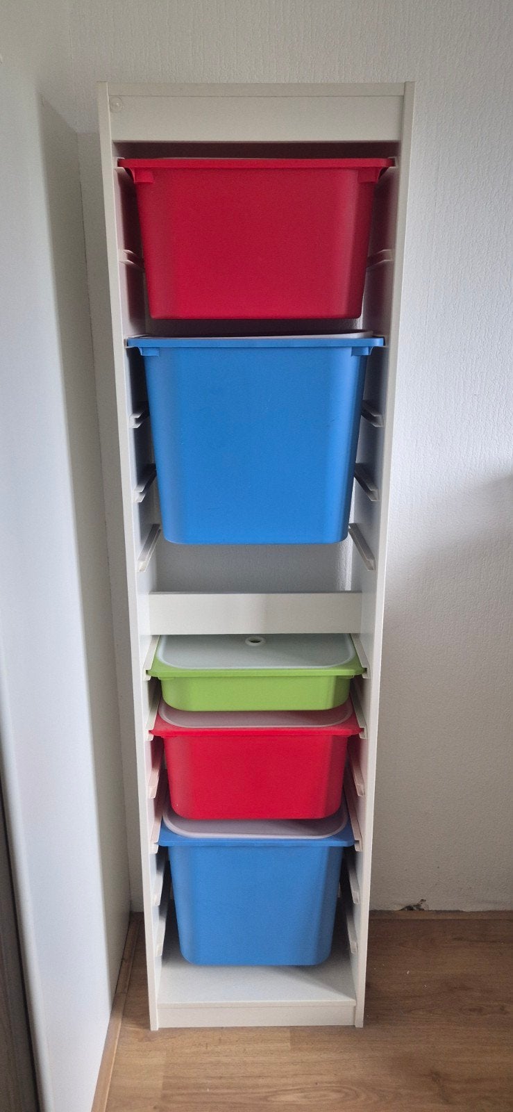 IKEA Trofast kast met opbergbakken - als nieuw, Ophalen, Minder dan 75 cm, 105 cm of meer, Zo goed als nieuw