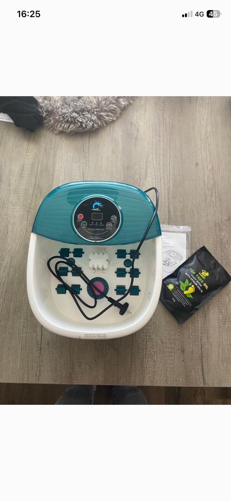 El Suvon Voetenbad Massage Spa, Ophalen of Verzenden, Zo goed als nieuw, Zwart, Dame