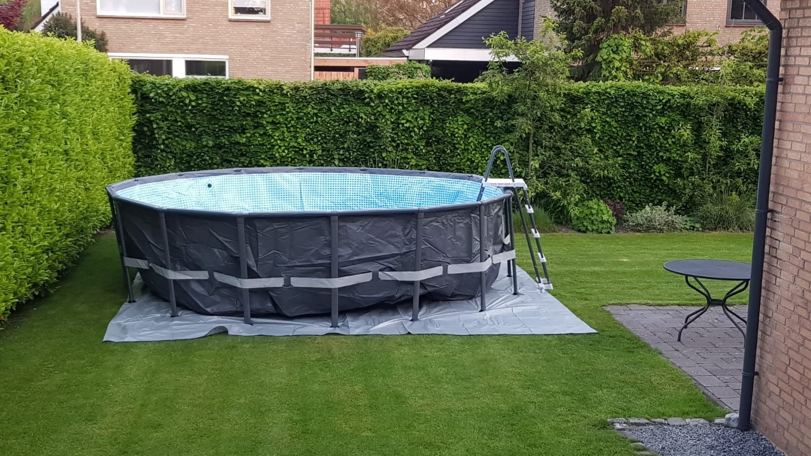 Intex Ultra Xtr Frame Pool 488 x 122 cm, Tuin en Terras, Zwembad-toebehoren, Zo goed als nieuw, Ophalen