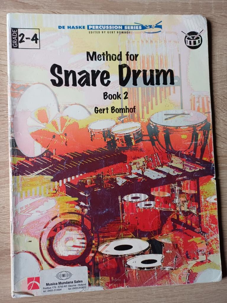 Methode voor SNARE drumbook 2 Gert Bomhof izgs, Ophalen, Gebruikt
