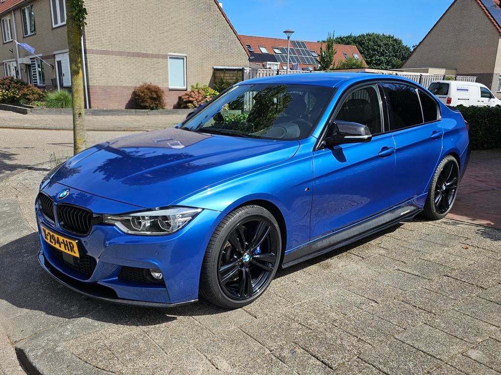 BMW F30 340i Xdrive M-Sport stage 2+ flexfuel, Automaat, 1800 kg, Blauw, Vierwielaandrijving