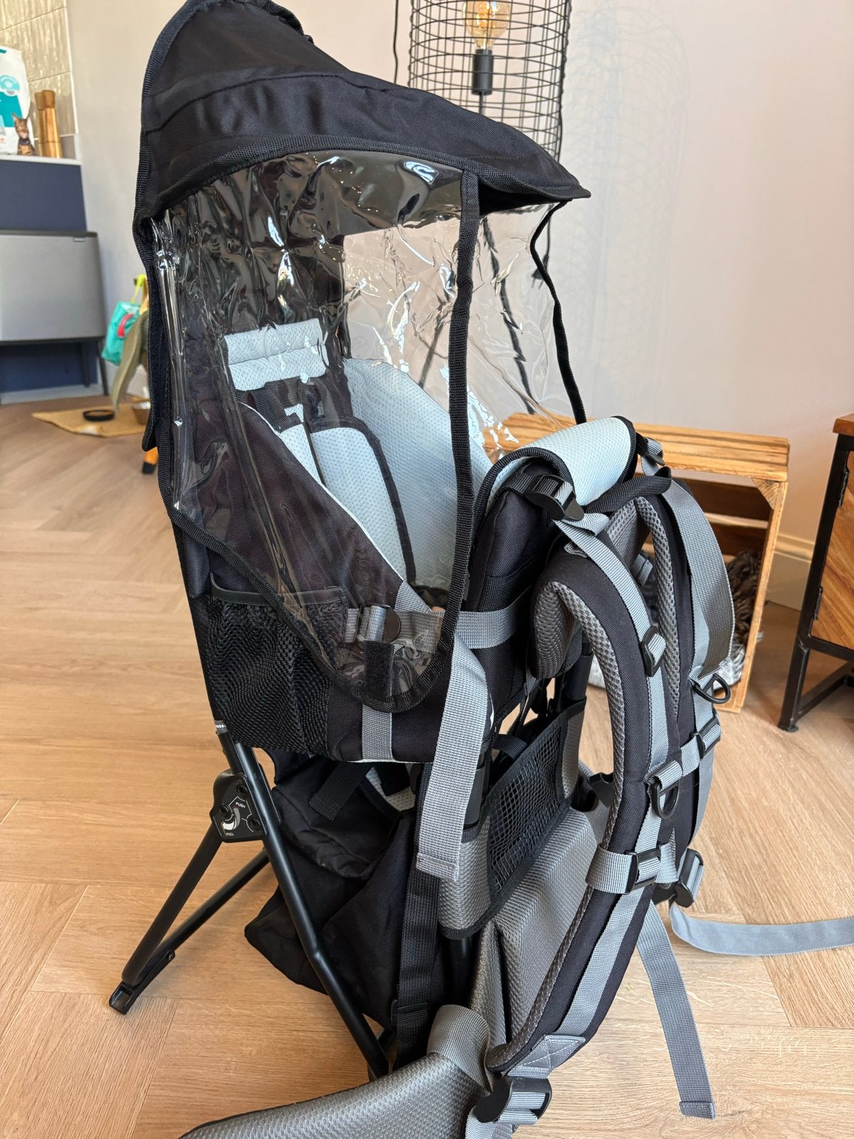 Besrey Kinderdrager / Rugdrager - Zwart - Compleet, Overige typen, Zo goed als nieuw, Rug, Ophalen