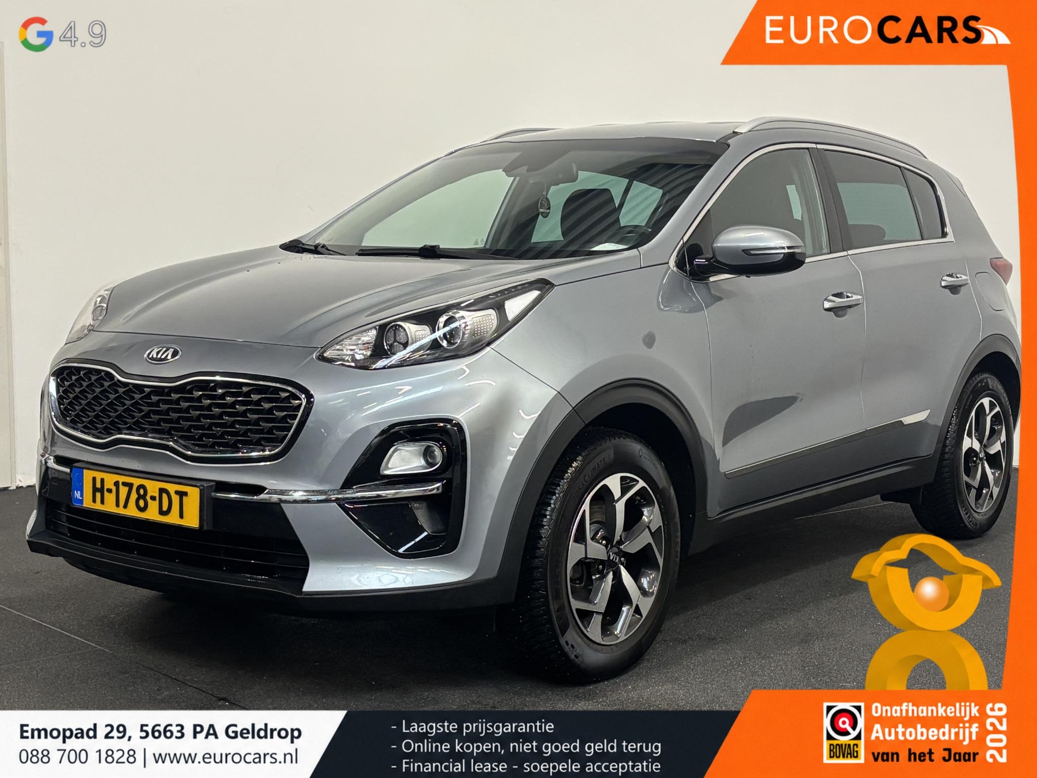 Kia Sportage 1.6 GDI DynamicLine Navigatie Climate control C, Auto's, Voorwielaandrijving, Gebruikt, 4 cilinders, 132 pk