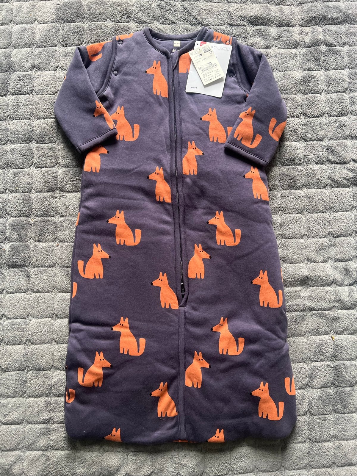 NIEUW, blauwe winter slaapzak (3 TOG) van de Hema - 68-80 cm, Wasbaar, 80 cm, Nieuw, Ophalen of Verzenden