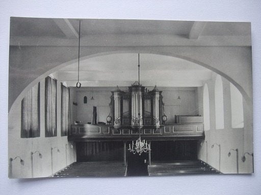 Q13 Dodewaard - interieur N.H. Kerk - 1960, Ophalen of Verzenden, 1960 tot 1980, Ongelopen, Gelderland