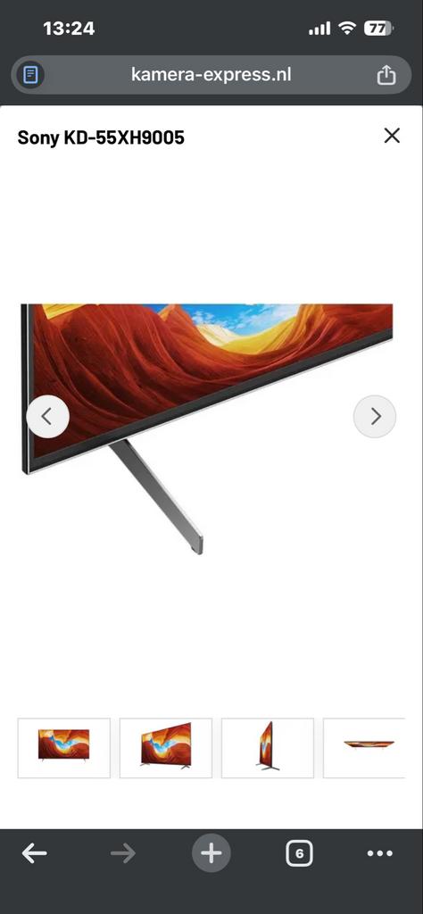Sony KD-55XH9005 TV, Ophalen of Verzenden, 100 Hz, 4k (UHD), Smart TV