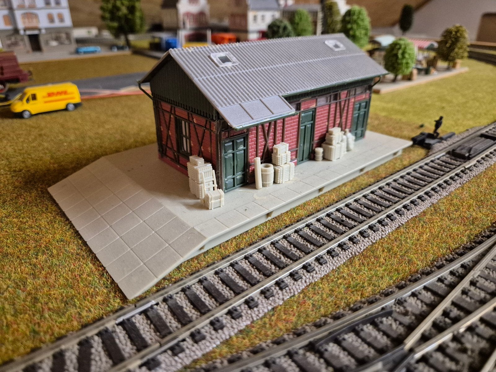 Faller 131266 Goederenloods H0 - Modelbouw Gebouw, Overige merken, Gelijkstroom of Wisselstroom, Brug, Tunnel of Gebouw, Ophalen of Verzenden