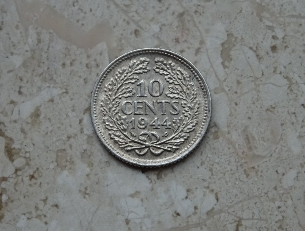 10 cent 1944, Zilver, Ophalen of Verzenden, 10 cent, Koningin Wilhelmina