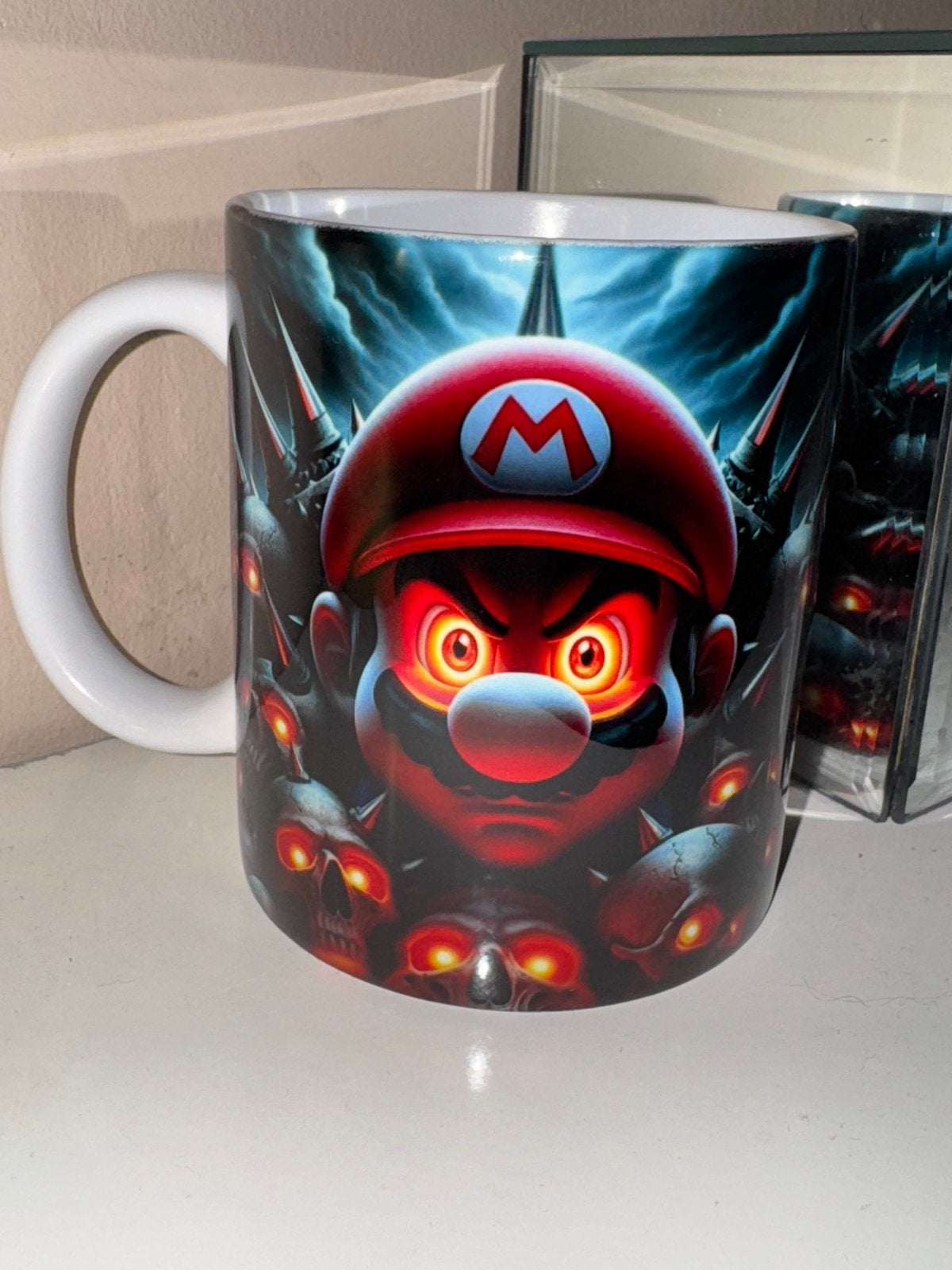 Nieuwe Super Mario Mok met Gloeiende Ogen - Uniek Design, Ophalen of Verzenden, Nieuw, Meerkleurig, Overige stijlen