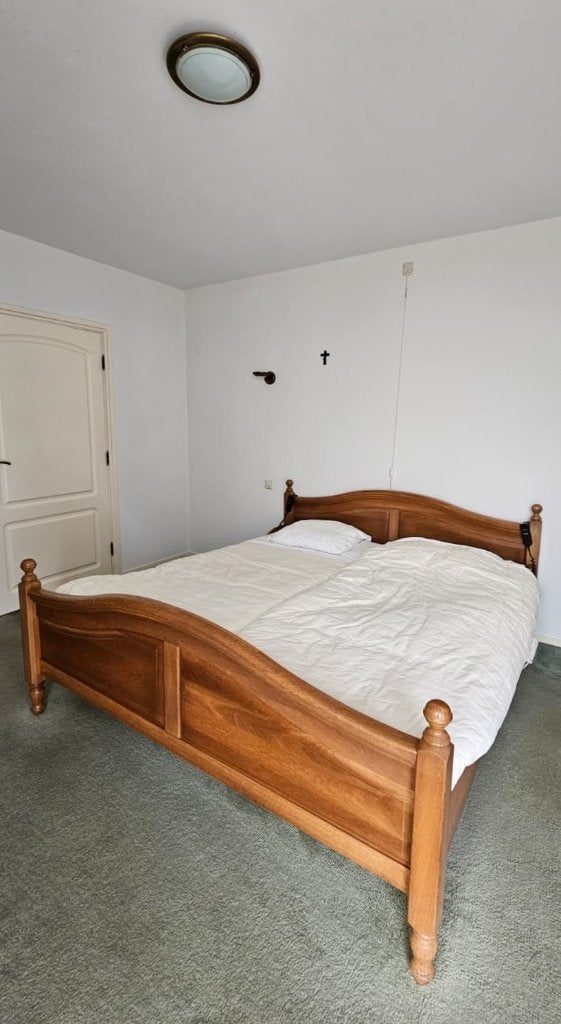 Tweepersoons bed met elektrisch verstelbare lattenbodem, Ophalen, Tweepersoons, 180 cm, 200 cm