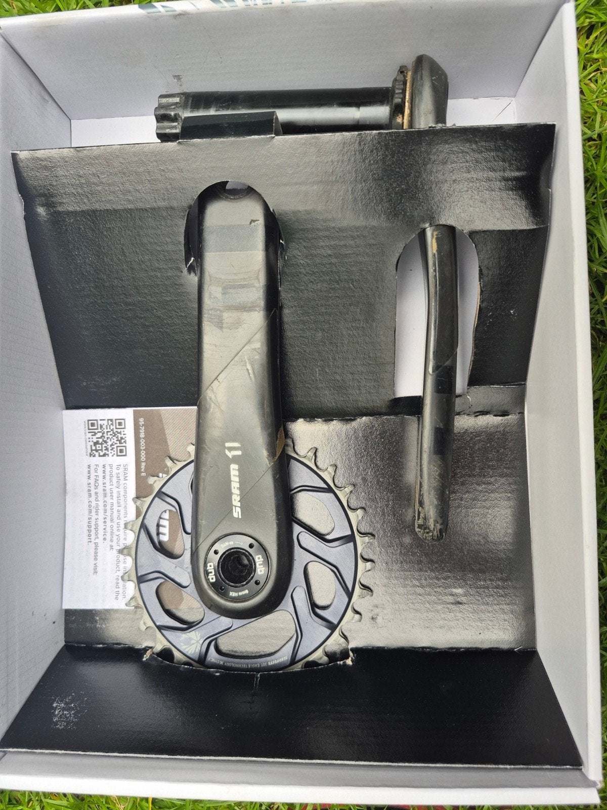 SRAM 11 xo stealth Crankstel met DUB trapas, Crankstel of Pedalen, Gebruikt, Ophalen of Verzenden, SRAM