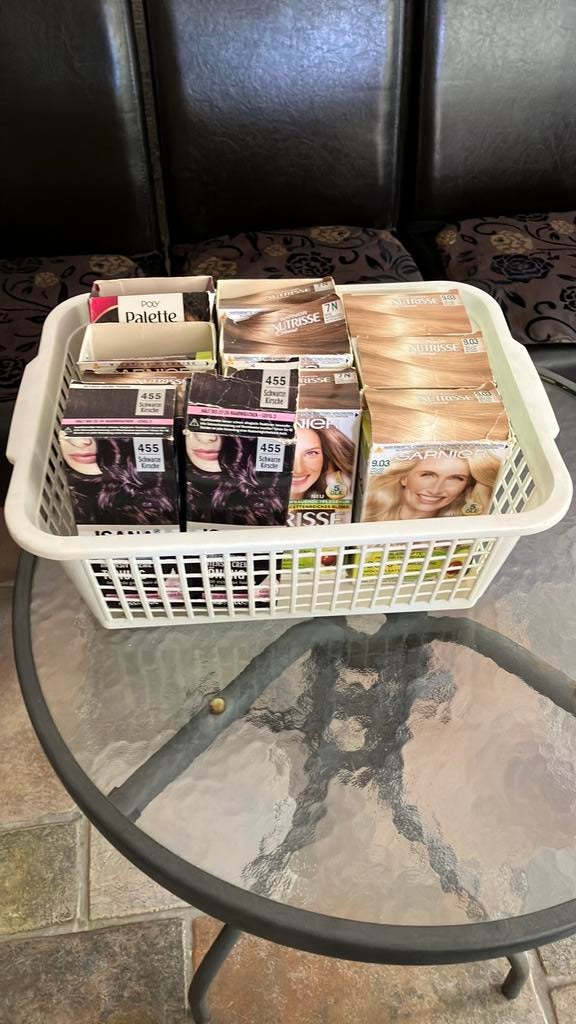 Partijtje haarverf alles nieuw in doos, Alle leeftijden, Ophalen of Verzenden, Zo goed als nieuw