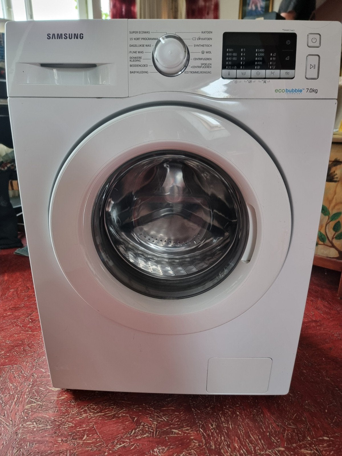 Wasmachine Samsung Ecobubble 7, Witgoed en Apparatuur, Ophalen, Gebruikt, Voorlader, 85 tot 90 cm