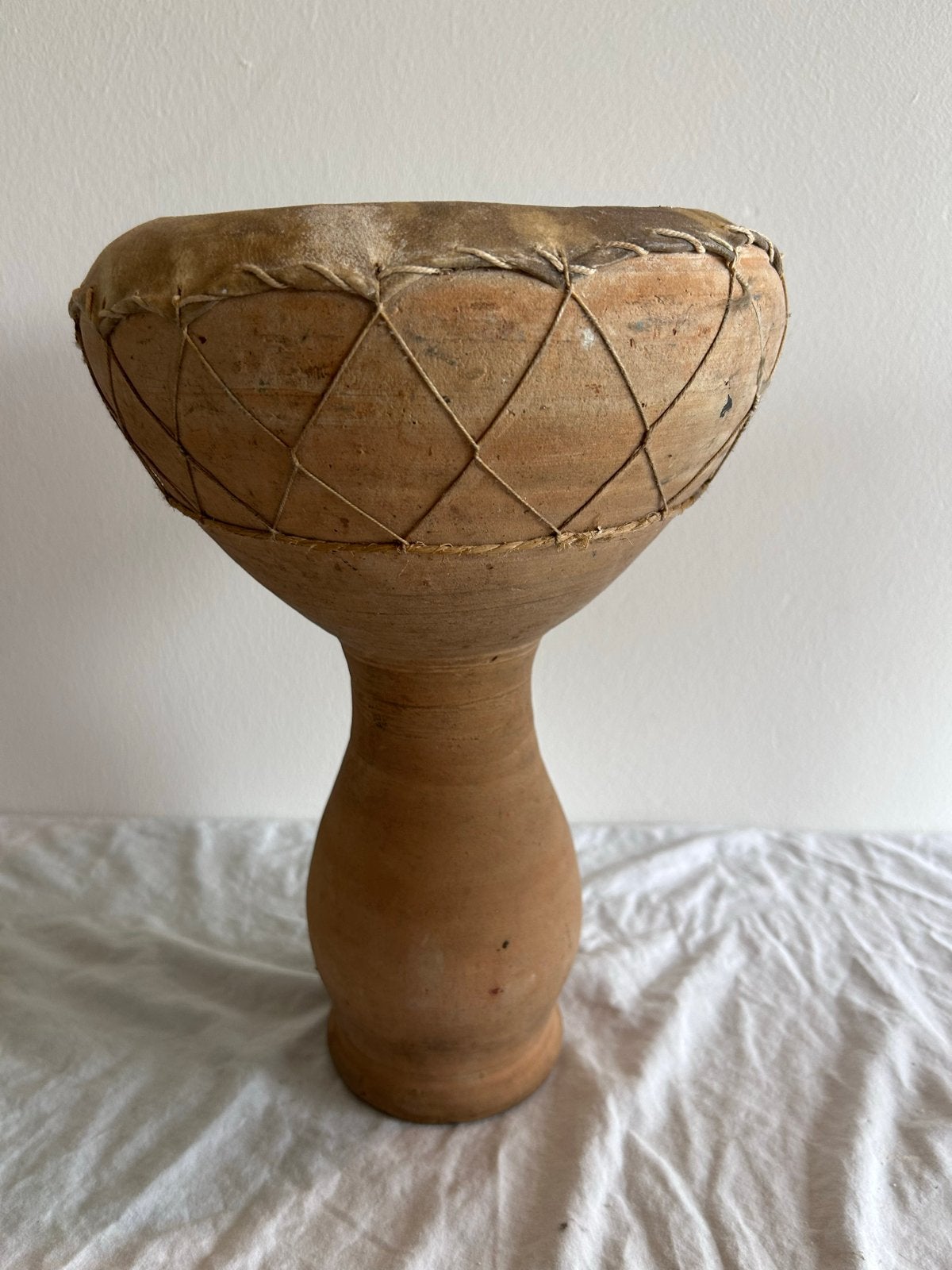 Set van 3 Vintage Afrikaanse Trommels / Djembe, Ophalen, Gebruikt, Overige merken