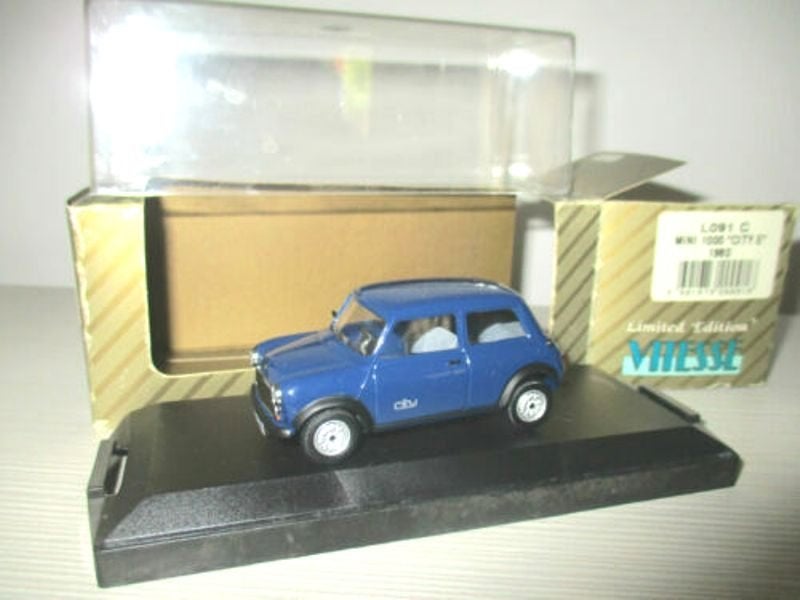 Mini 1000 CITY E blauw Vitesse L091C., Ophalen of Verzenden, Zo goed als nieuw, Auto, Overige merken