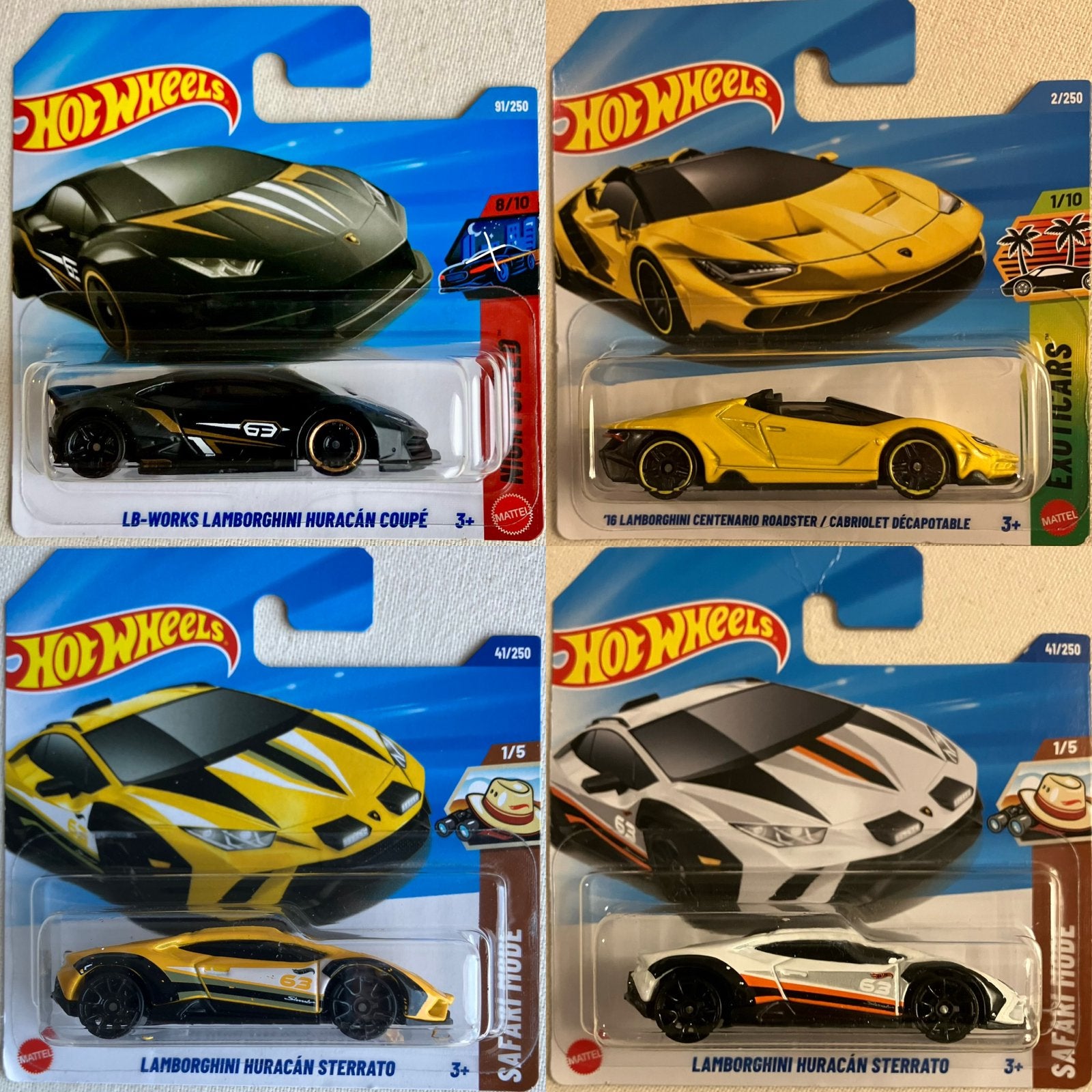 SET Hot Wheels Lamborghini Hotwheels SETPRIJS, Ophalen of Verzenden, Nieuw, Auto