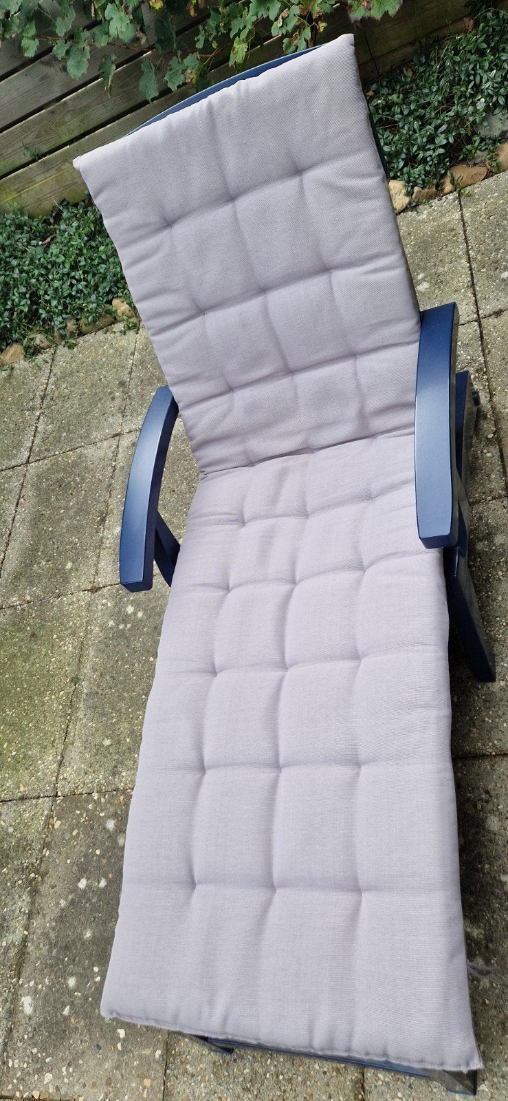 Kussen voor ligbed - Zo goed als nieuw in de kleur licht gr, Tuin en Terras, Ophalen, Zo goed als nieuw, Overige materialen