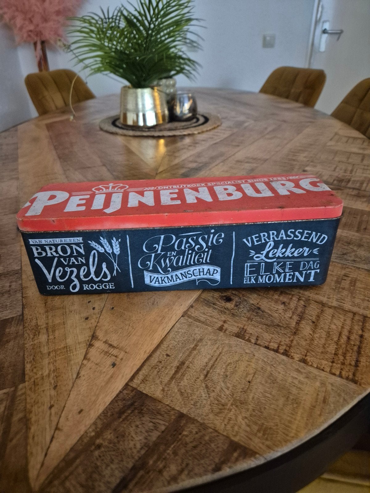 Vintage Peijnenburg Ontbijtkoek Blik - Decoratief, Ophalen of Verzenden