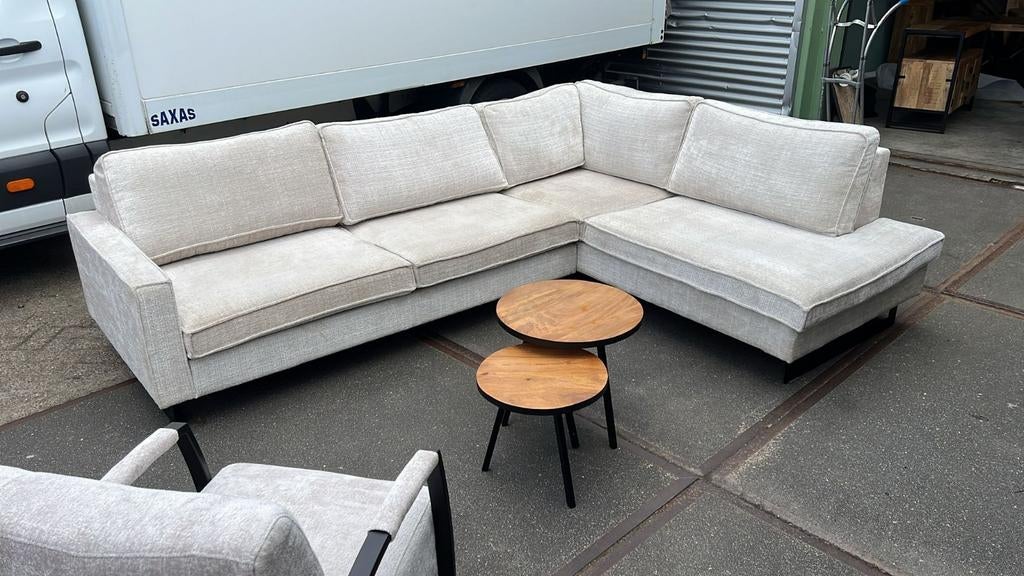 Hoekbank Teddy stof Super comfort 290 x 220 cm SHOWMODEL!, Huis en Inrichting, Ophalen, 250 tot 300 cm, Hoekbank, Nieuw