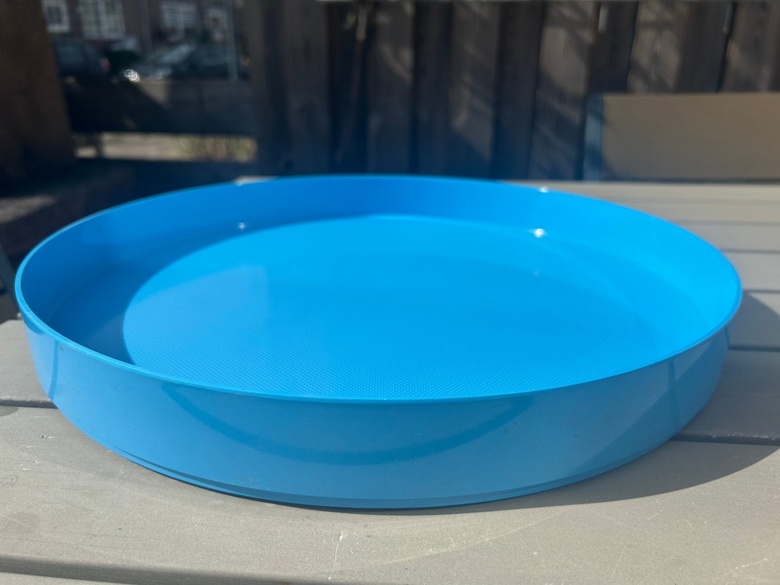 Blauw dienblad Mepal, Huis en Inrichting, Ophalen, Zo goed als nieuw, Met opstaande rand, Rond