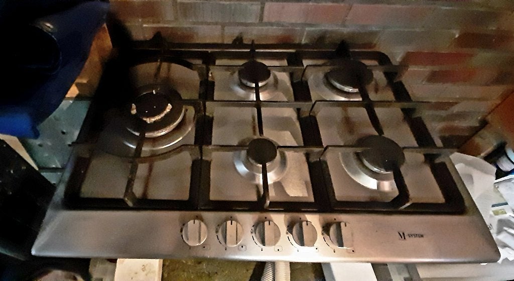 Gaskookplaat met wokbrander, Ophalen, Gebruikt, 50 tot 100 cm, Minder dan 100 cm