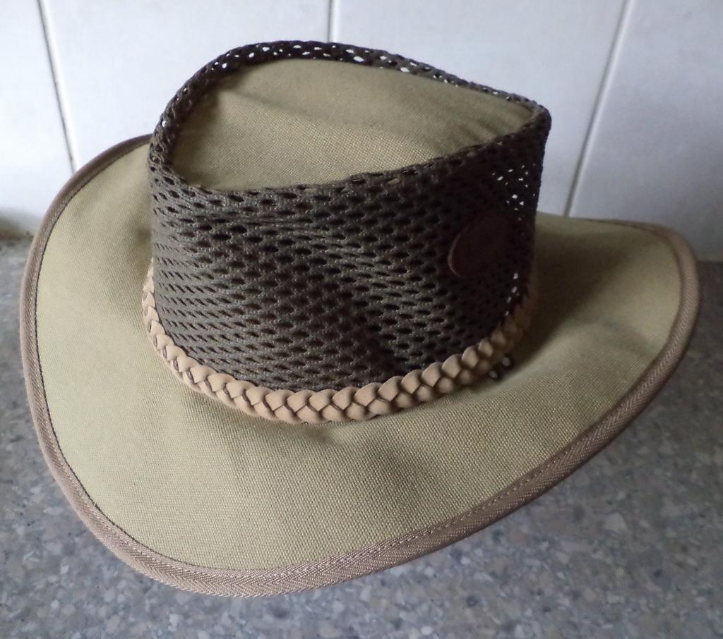Australische outdoor hoed Cooler canvas bushhat, Kleding | Heren, Hoeden en Petten, Ophalen of Verzenden, Zo goed als nieuw, 57 cm (M, 7⅛ inch) of minder