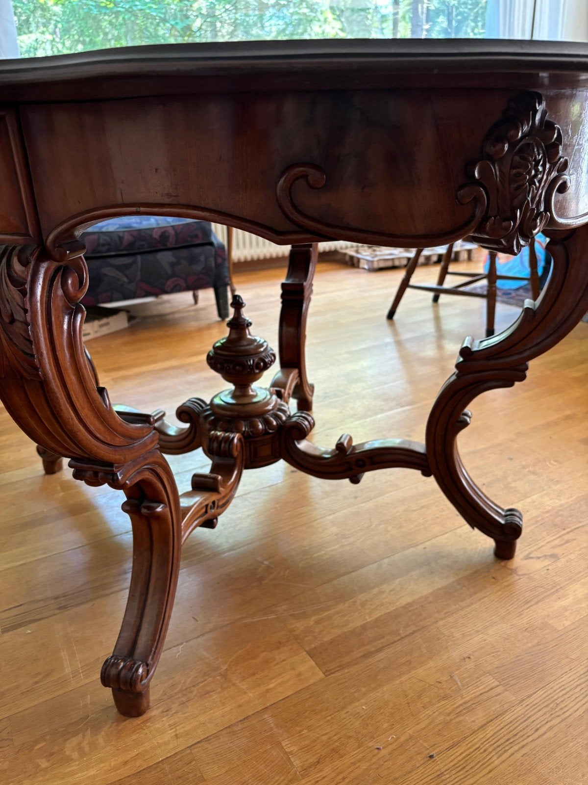 antieke tafel/stoelenset, Ophalen
