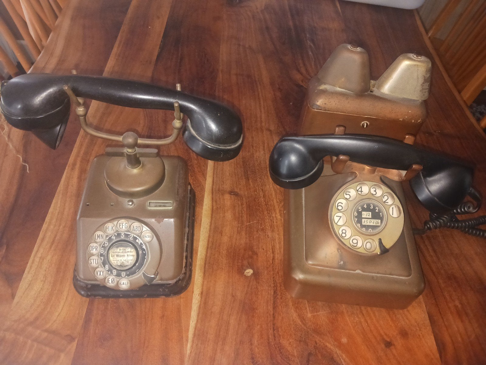 Vintage Deense telefoons (Kjøbenhavns Telefon Aktieselskab), Antiek en Kunst, Ophalen