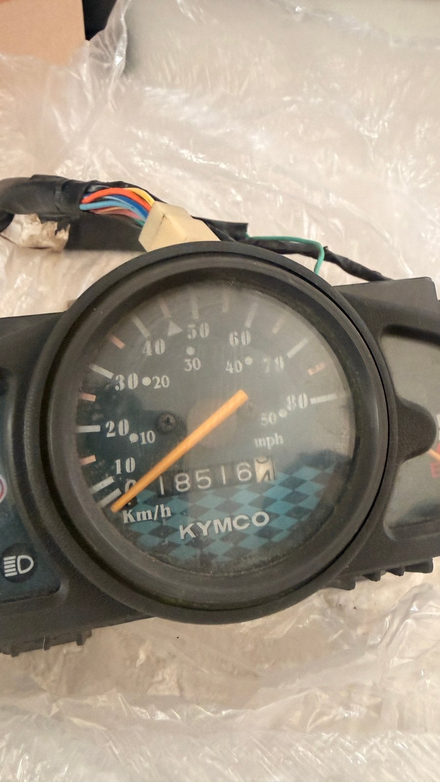 Kymco Agility teller WIJZER STUK cockpit dashboard, Ophalen of Verzenden, Gebruikt, Kap