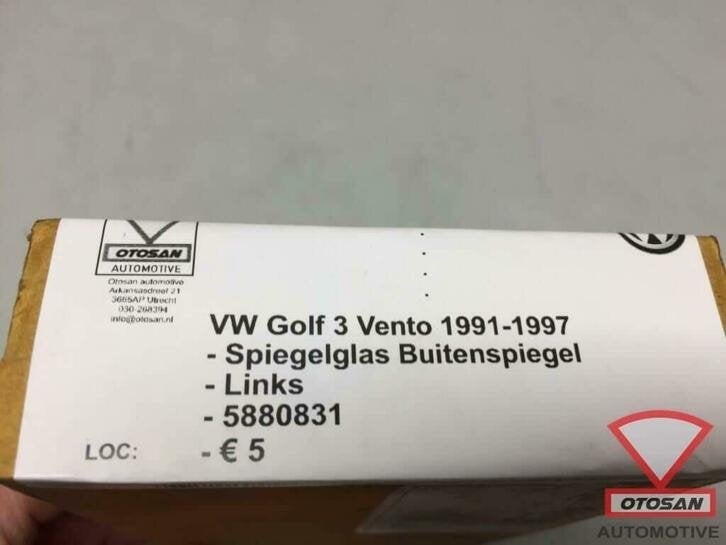 vw golf 3 vento spiegelglas buitenspiegel links nieuw! 58808, Auto-onderdelen, Volkswagen, Volkswagen AG, Nieuw, Berliner Ring 2
38440  Wolfsburg, DE