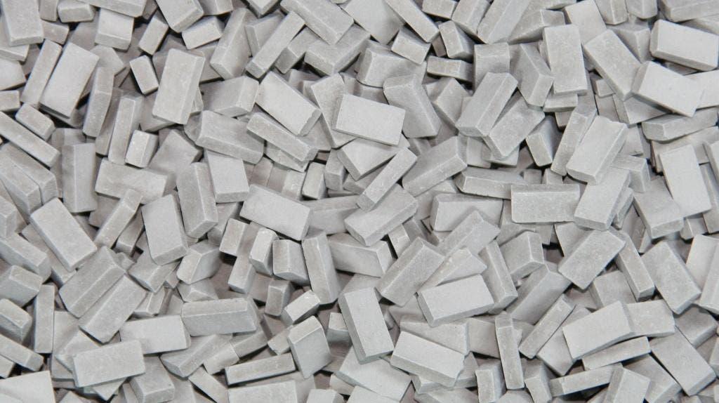 Juweela		grey bricks - bakstenen grijs 200x	1/24, Verzenden, Nieuw, 1:50 of kleiner