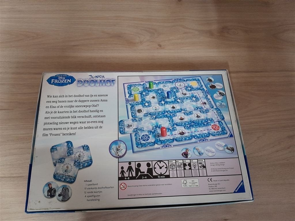 Junior doolhof disney frozen - s1527, Verzenden, Zo goed als nieuw