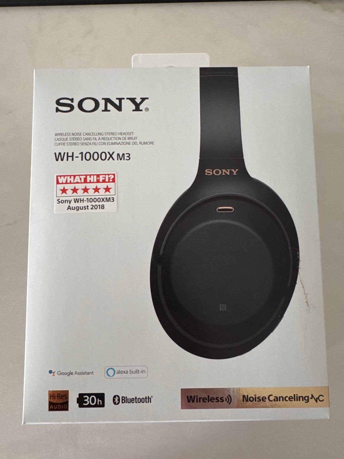 Sony WH-1000XM3 Draadloze Noise-Cancelling Hoofdtelefoon