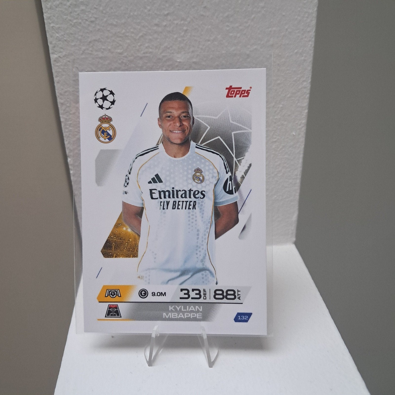 topps match attax kylian Mbappe 24 25, Hobby en Vrije tijd, Ophalen of Verzenden, Nieuw, Plaatje