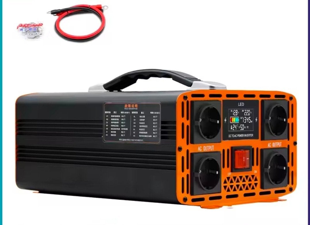 4000W Zuivere Sinus Omvormer 12V naar 220V, Ophalen of Verzenden
