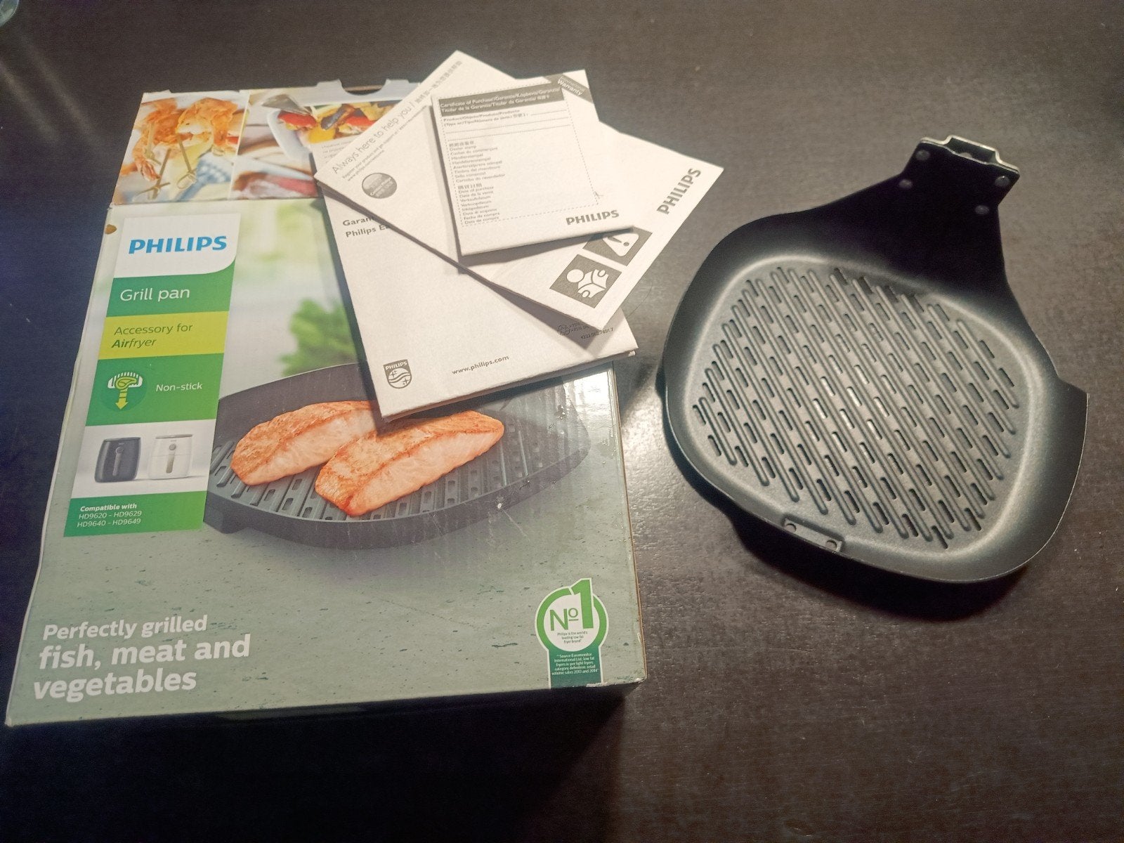 Philips Grillpan voor Airfryer - EasyClick handvat, Ophalen of Verzenden, Nieuw